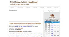Desktop Screenshot of king4d.net