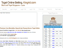 Tablet Screenshot of king4d.net